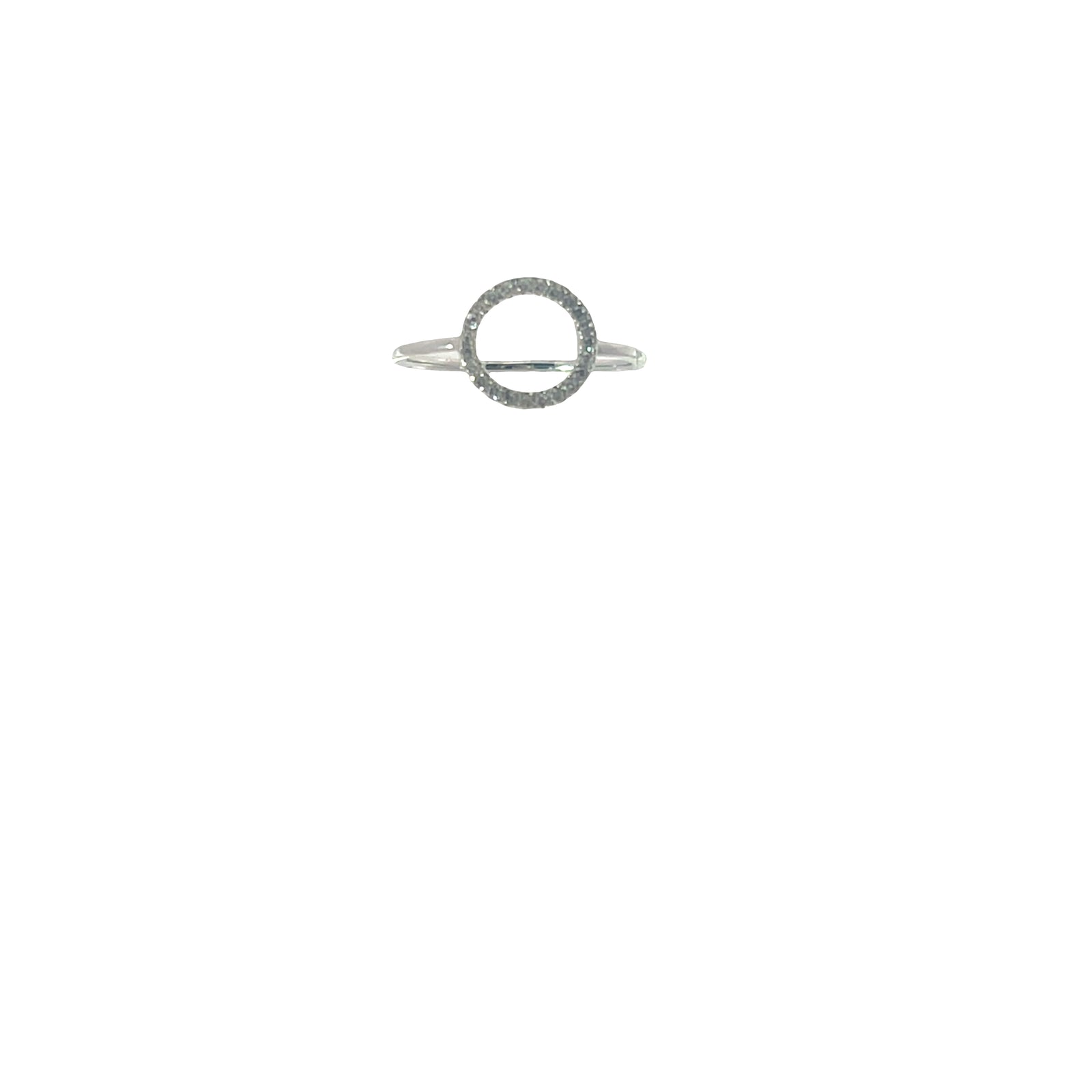 Equilibrium Open Karma Circle Ring | CZ | Sterling Silver | Inspirit Designs
