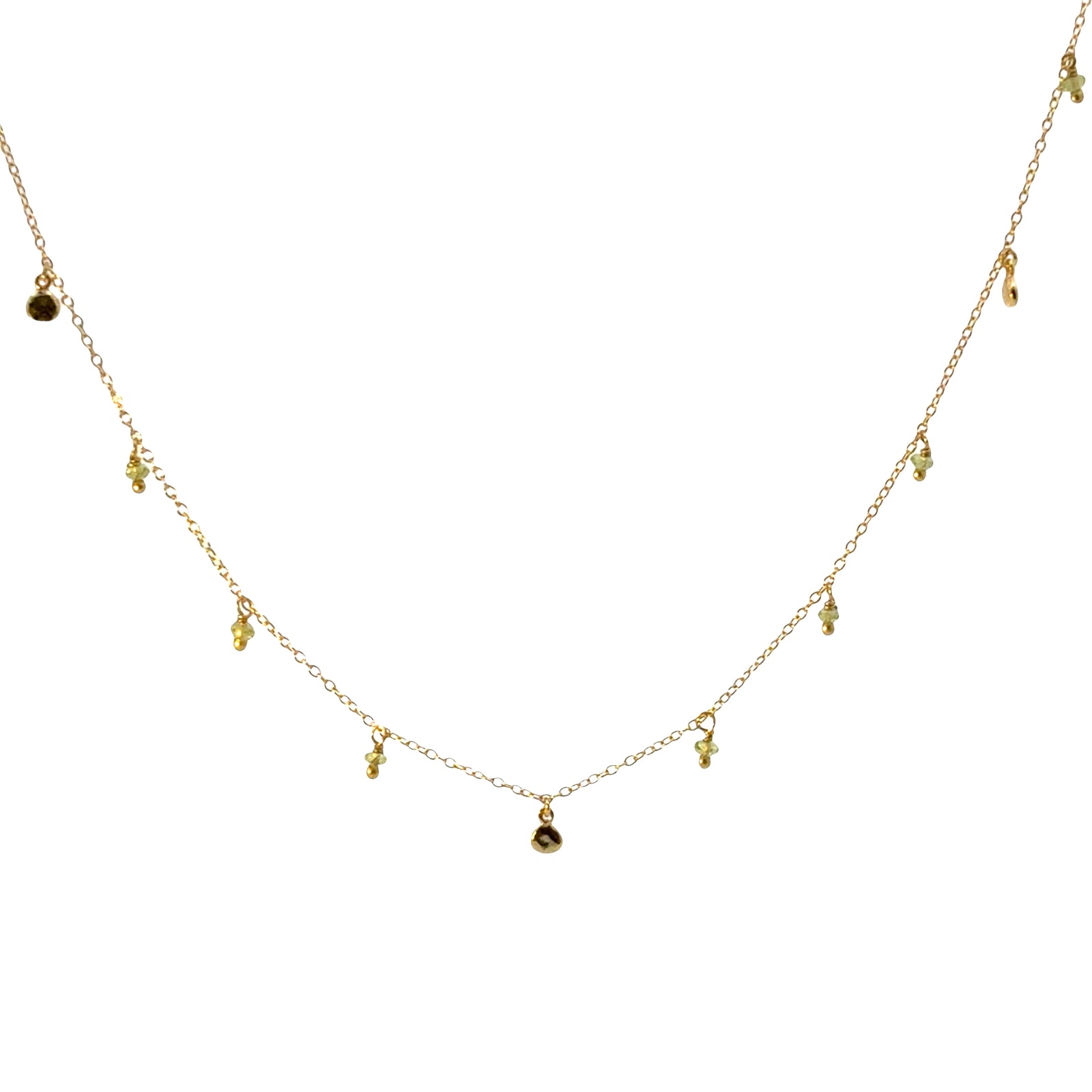 Chakra Necklace Sterling Silver with Semi-Precious Stones