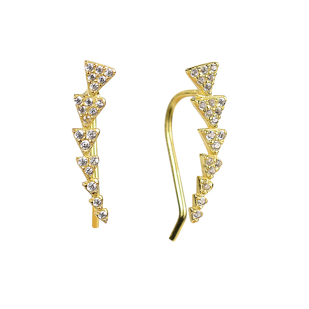 Soul Direction Arrow & Triangle Slider Earrings