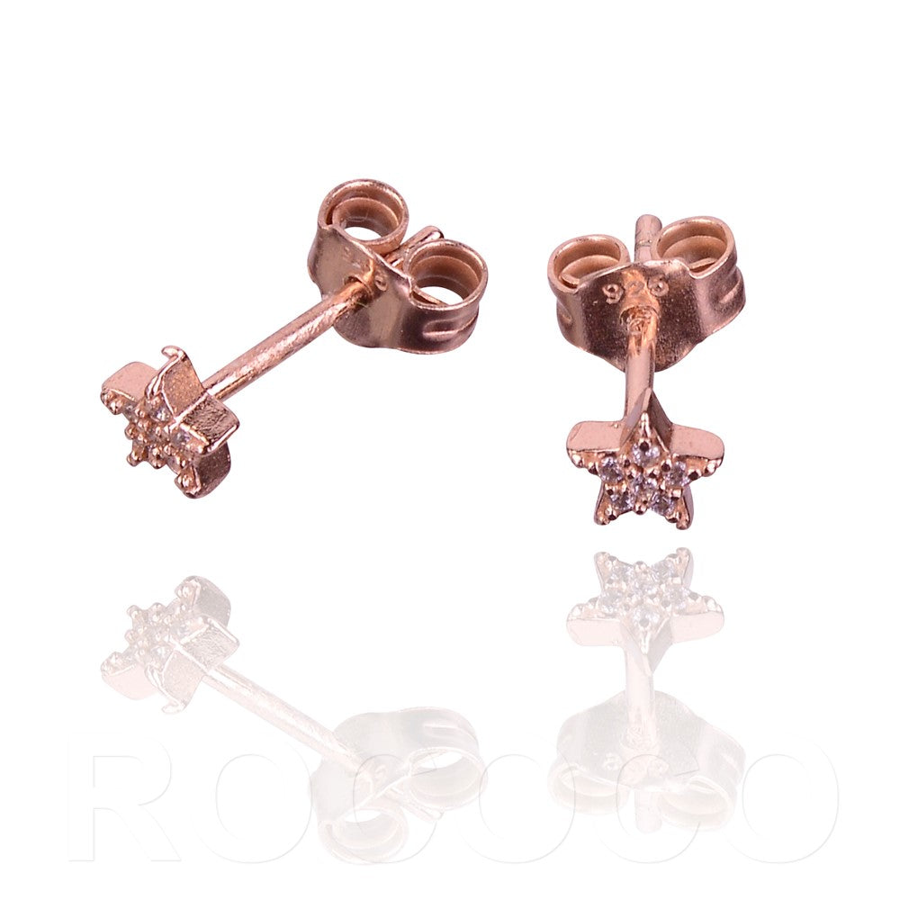 Single Star Celestial Radiance Stud Earrings