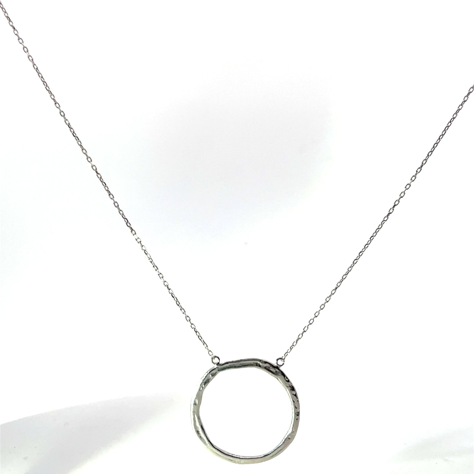 Equilibrium Hammered Circle of Life Necklace | Sterling Silver & Gold | Inspirit Designs