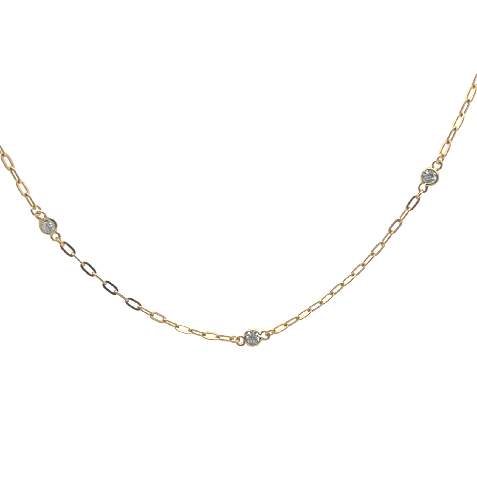 Equilibrium Diamond By The Yard Paperclip Necklace | Inspirit Designs