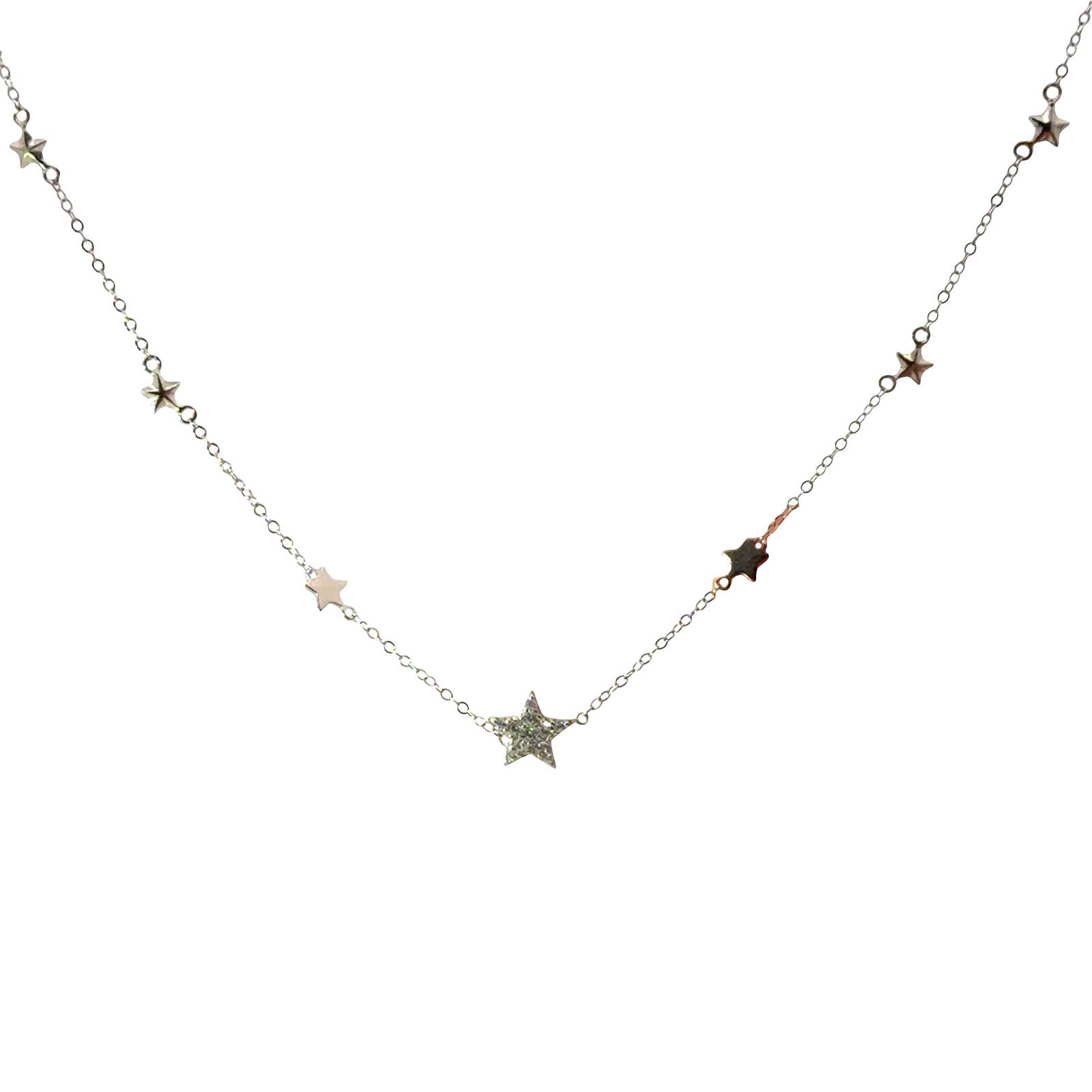 Elegant 7 Star Pendant Necklace