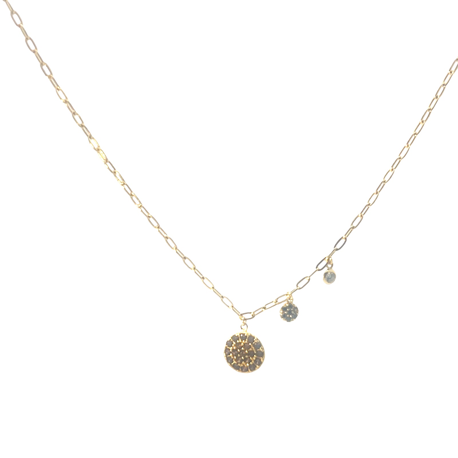Equilibrium Three Drop Circle Karma Necklace | Inspirit Designs