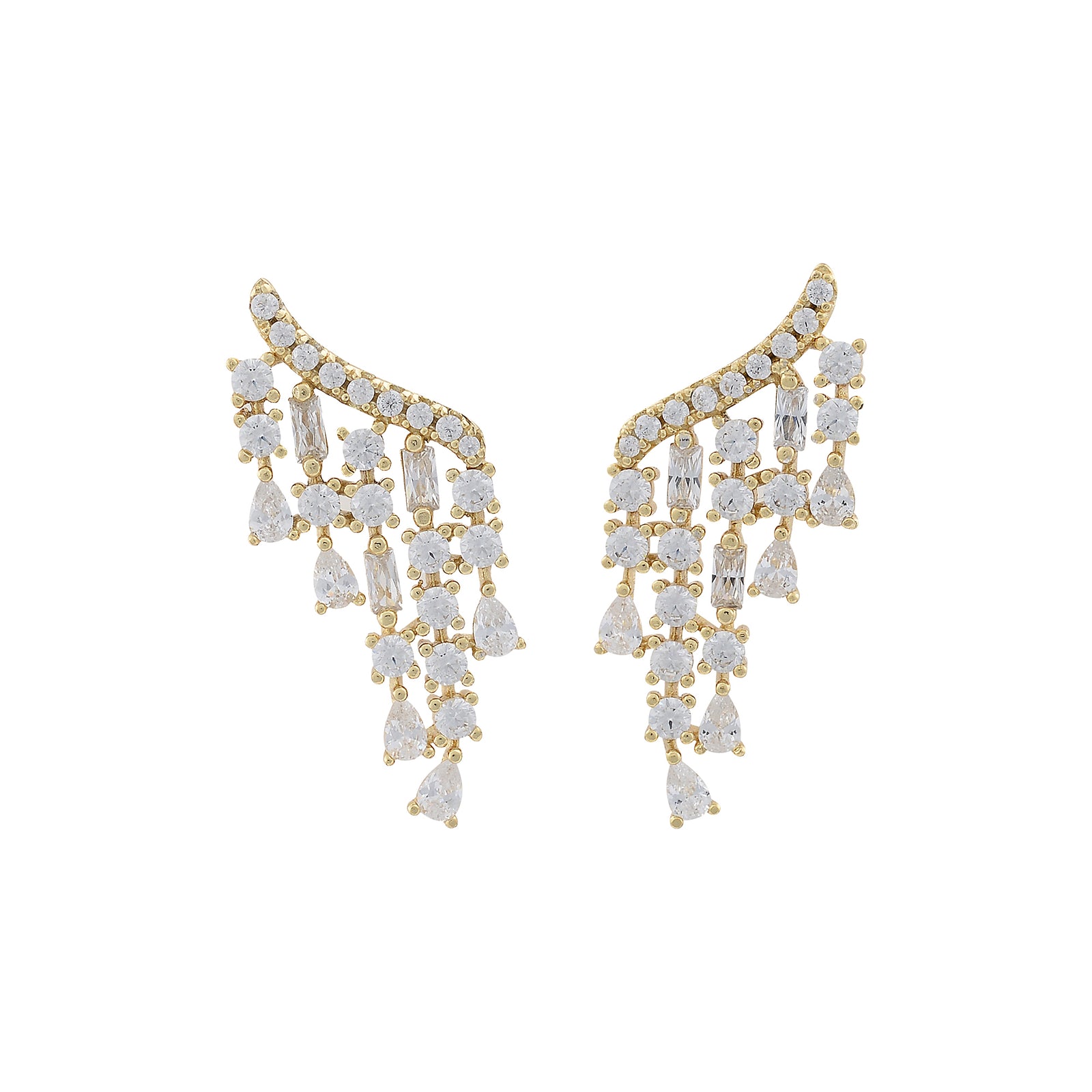 Stellar Cascade Chandelier Drop Earrings