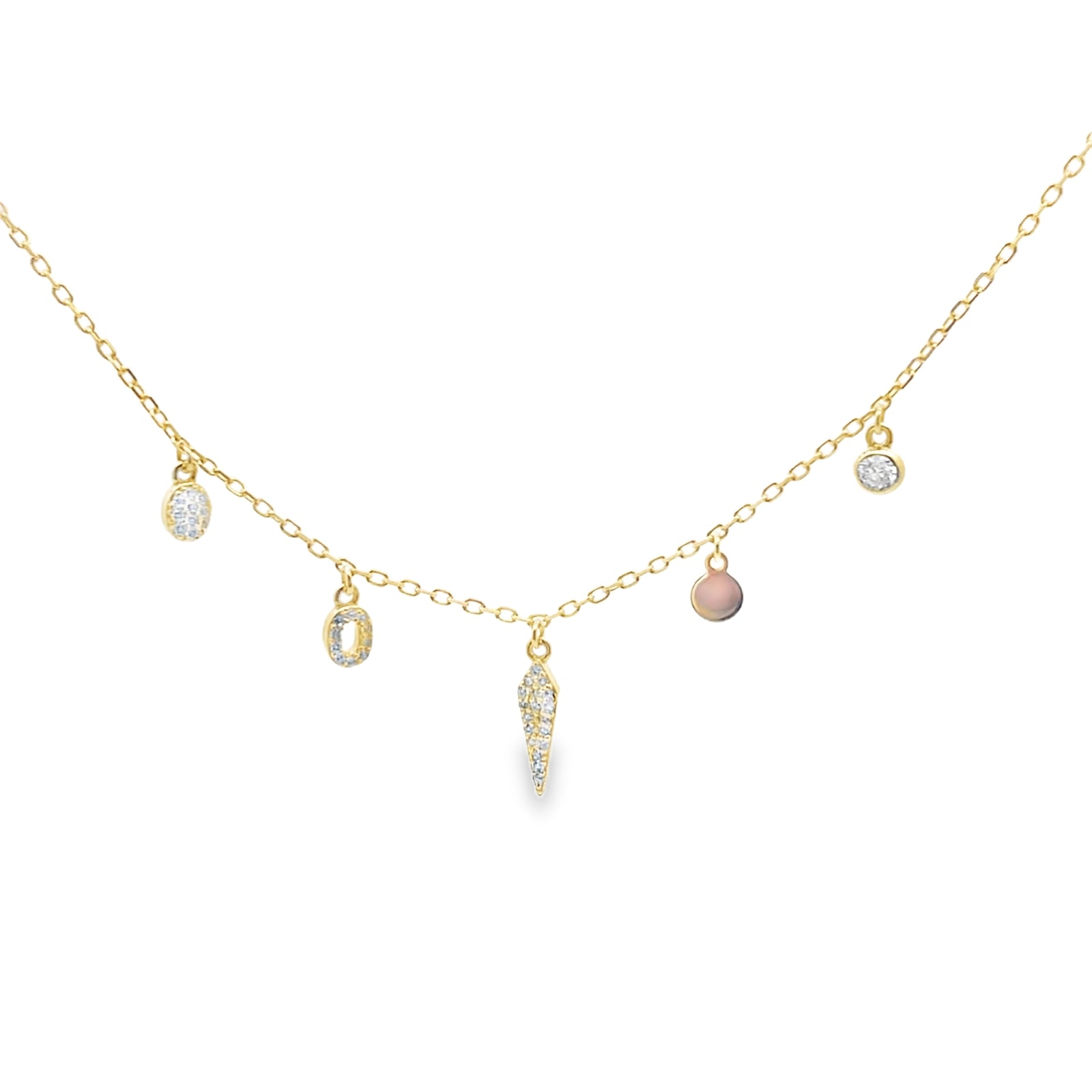 Sacred Triangle & Circle Geometric Necklace — Soul Direction
