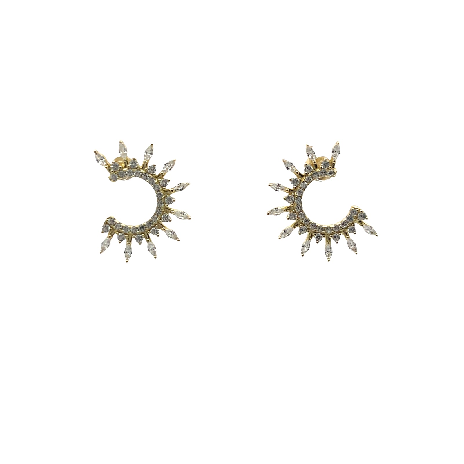 Aura Sunburst Stud Earrings