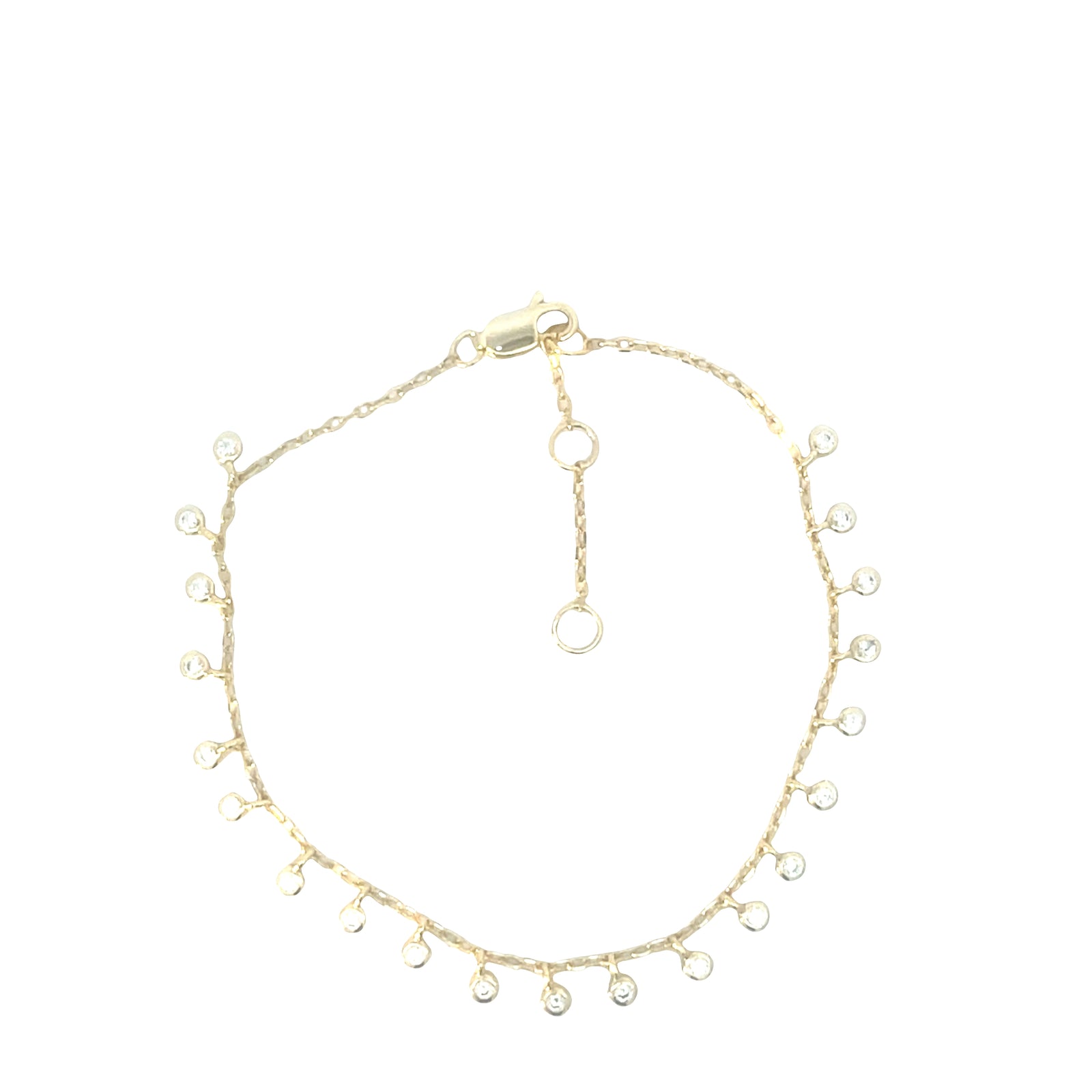 Equilibrium Round Dainty drop bracelet sterling silver 925