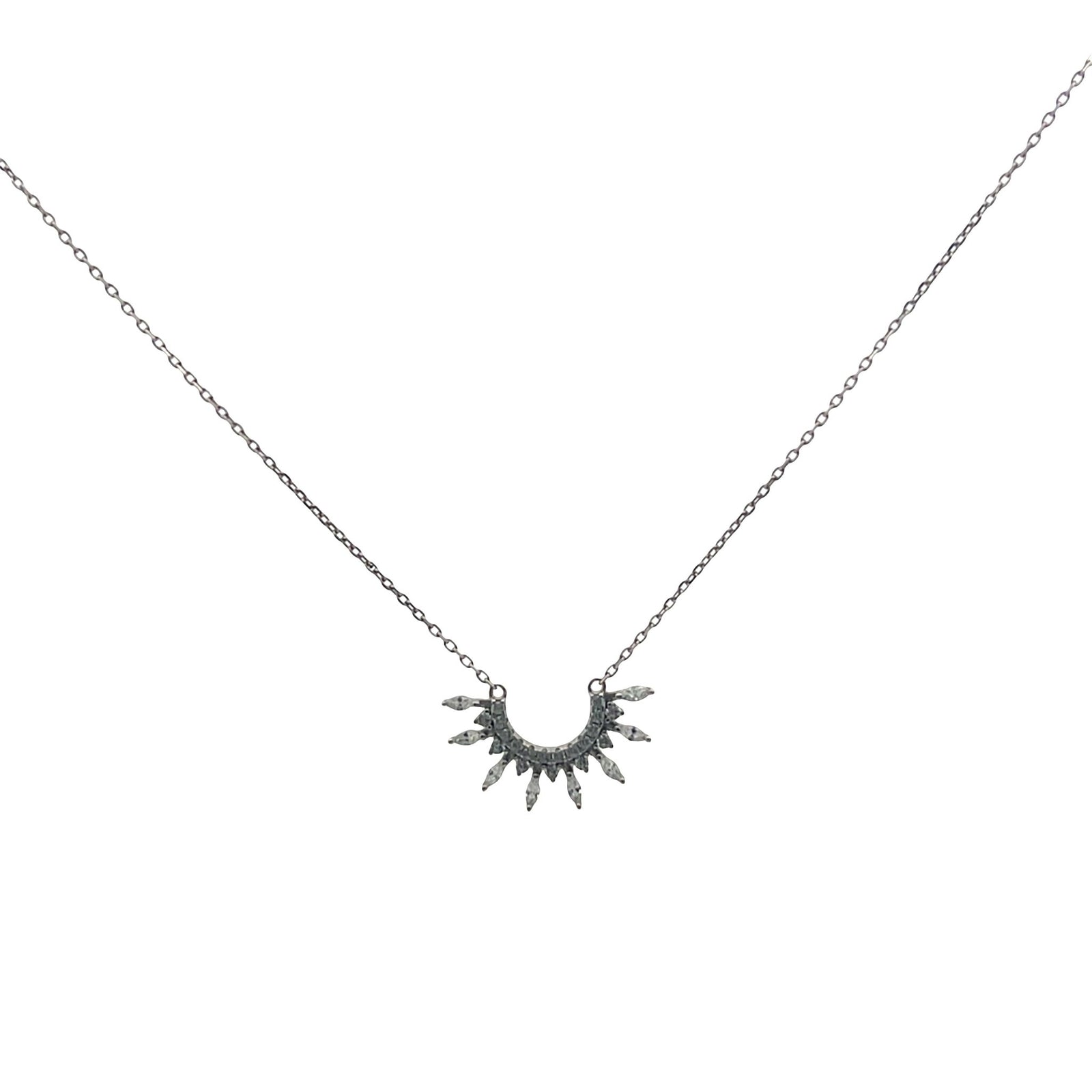 Aura Sunburst Marquise NecklaceNecklace
