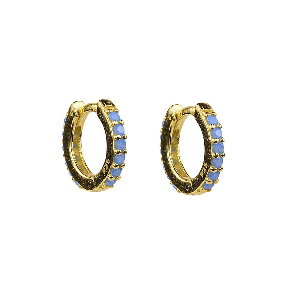Coloured Huggie Earrings in 925 Sterling SilverEarrings