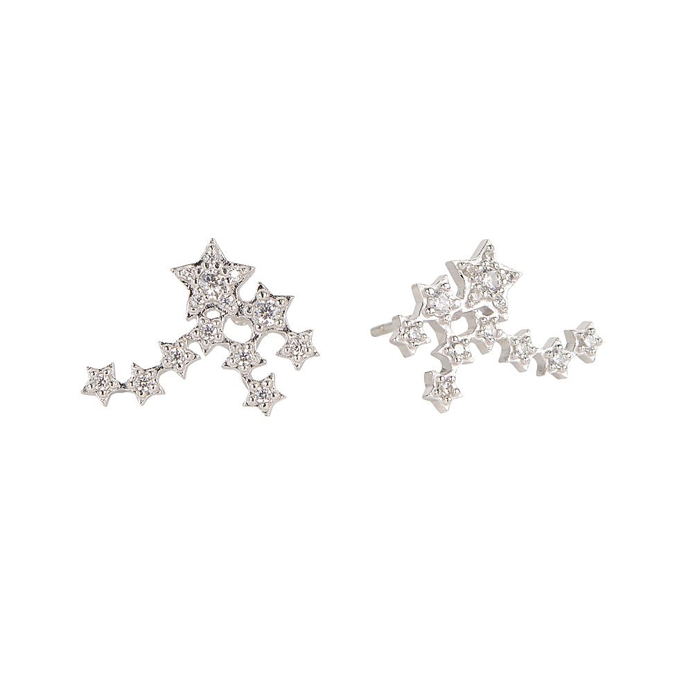 Constellation Star Cluster Stud Earrings in 925 Sterling SilverEarrings