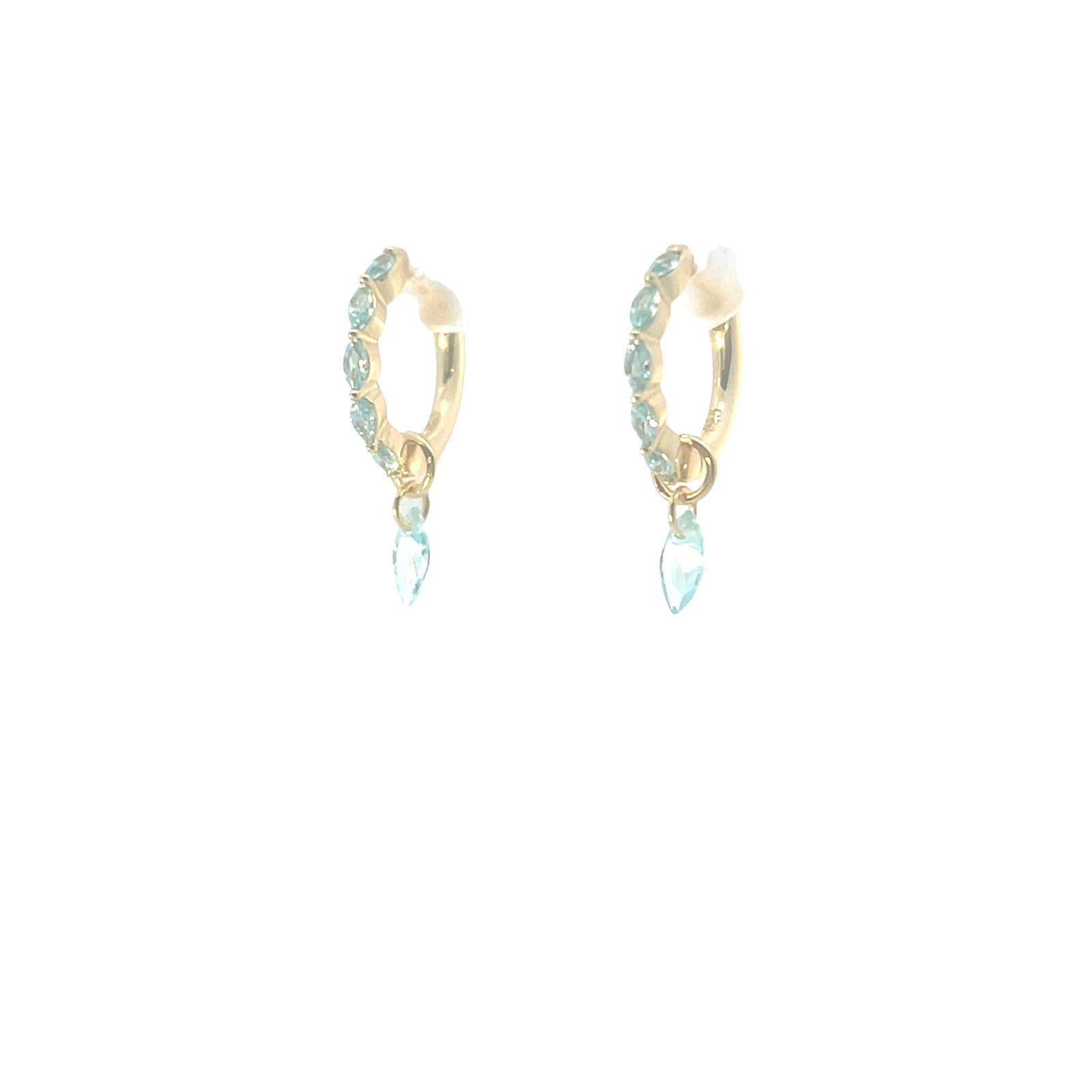 Convertible Pear Drop Celestial huggiesEarrings