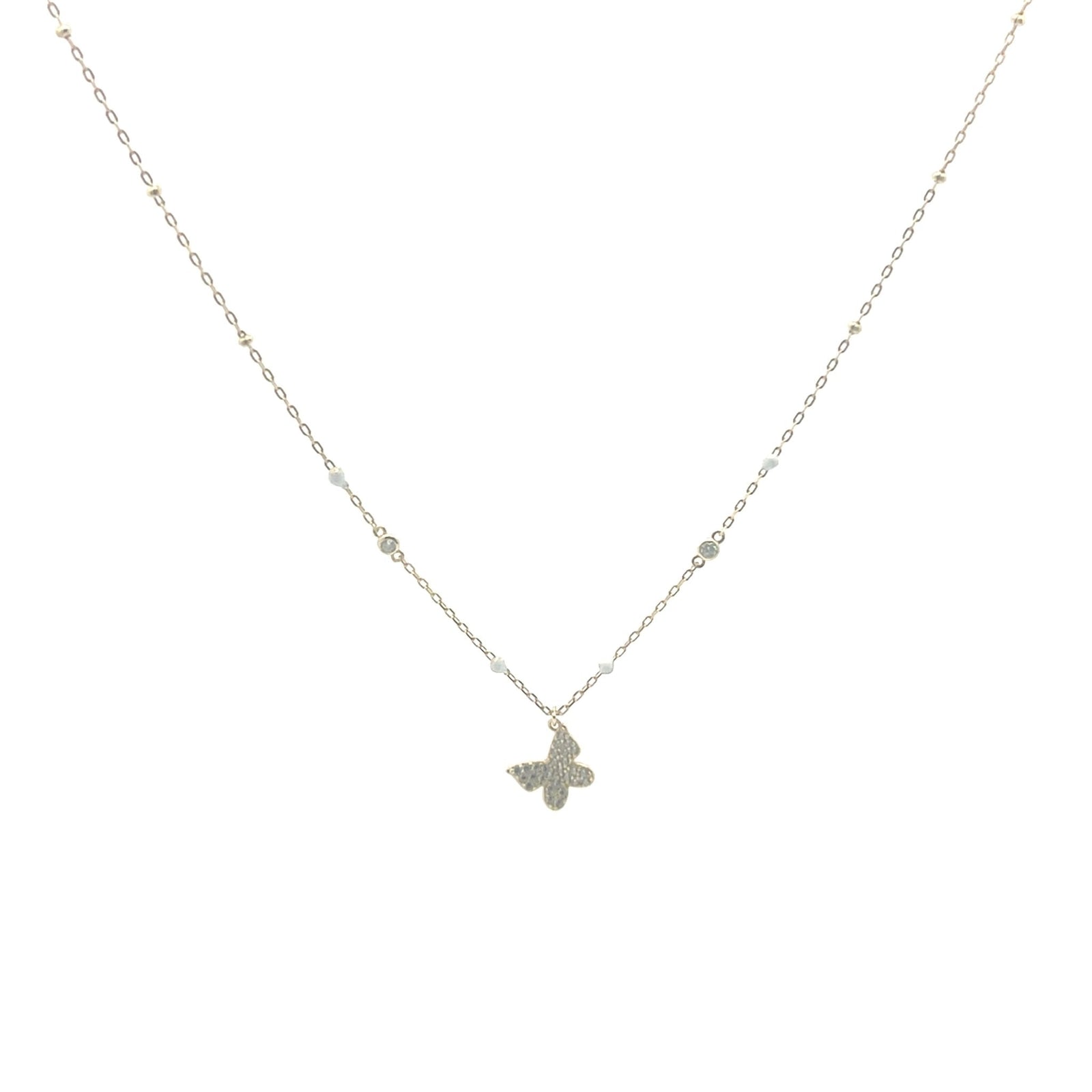 Enamel Butterfly NecklaceNecklace