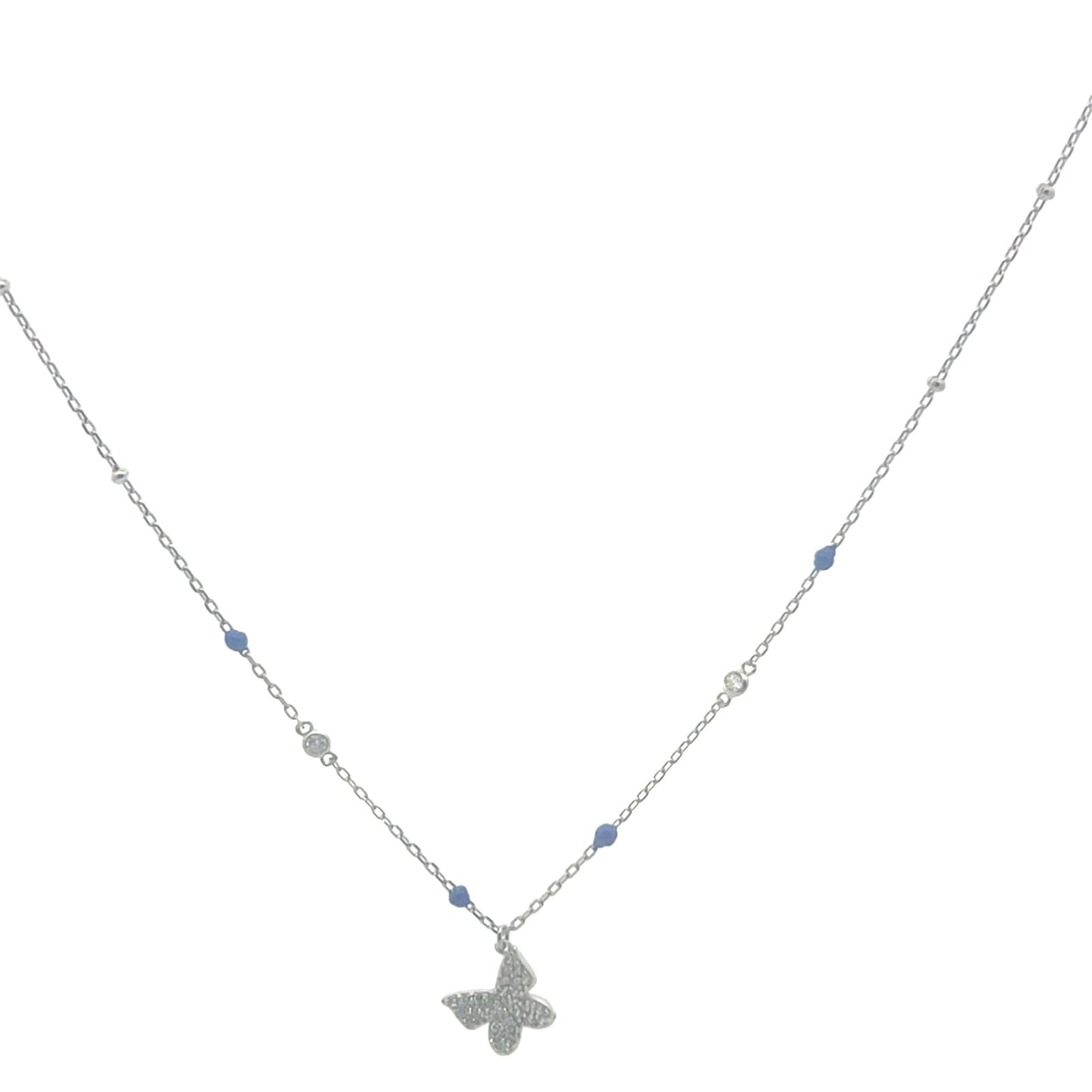 Enamel Butterfly NecklaceNecklace