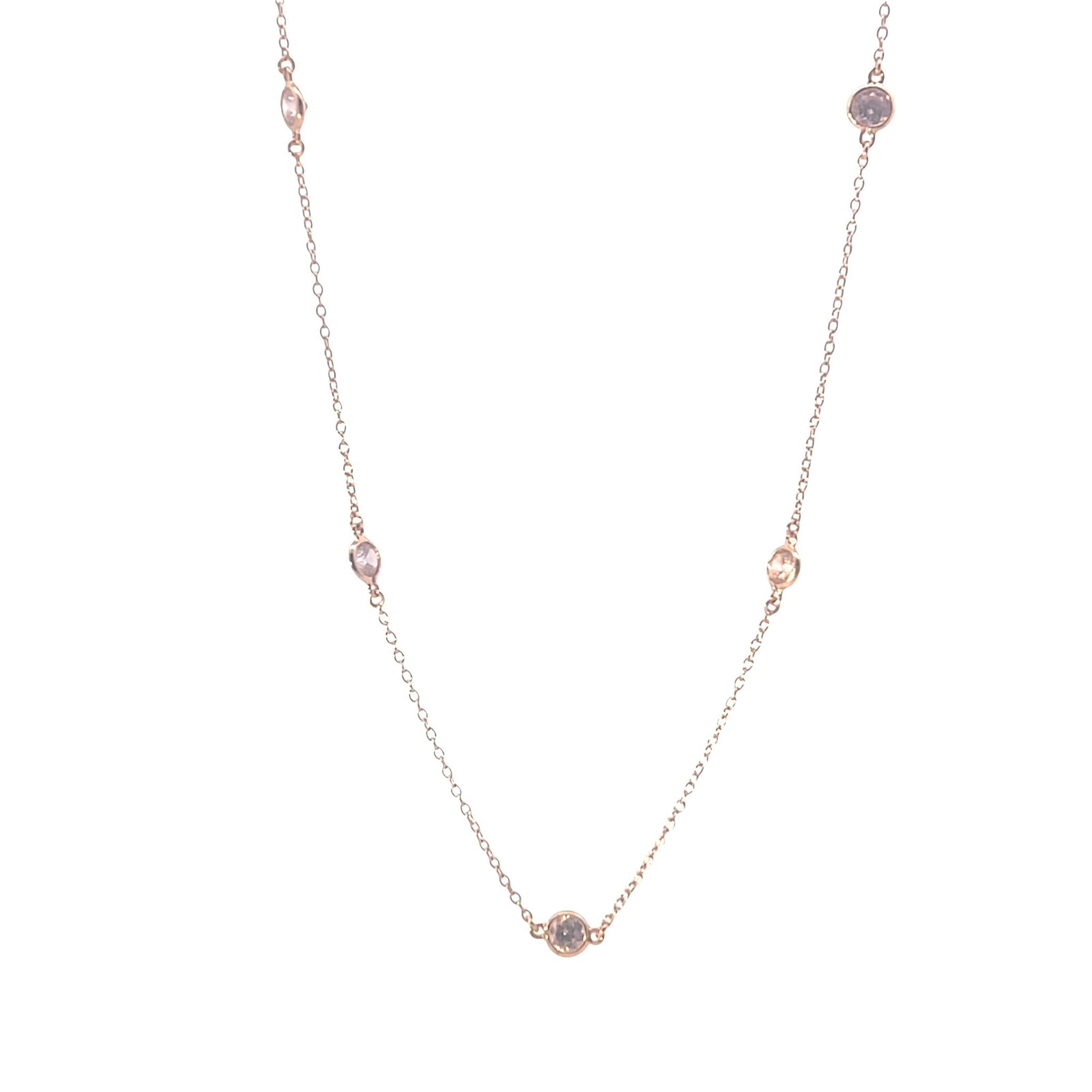 Equilibrium Diamond By The Yard Classic Necklace | Baby Pink CZ | Inspirit DesignsNecklace