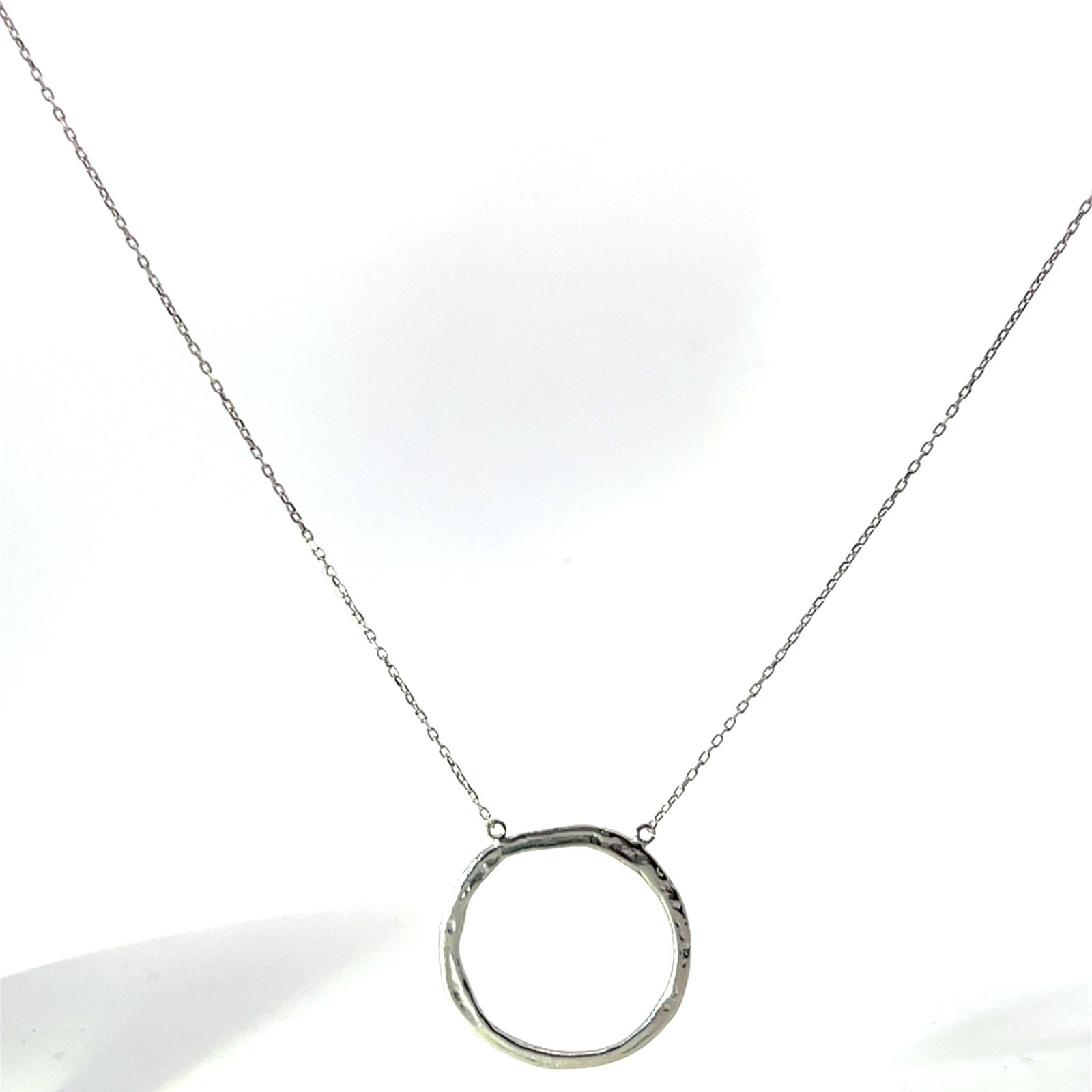 Equilibrium Hammered Circle of Life Necklace | Sterling Silver & Gold | Inspirit DesignsNecklace