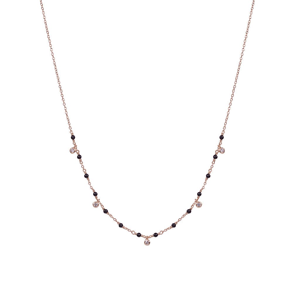 Everything That Glitters Semi-Precious Stone & CZ Drop NecklaceNecklace