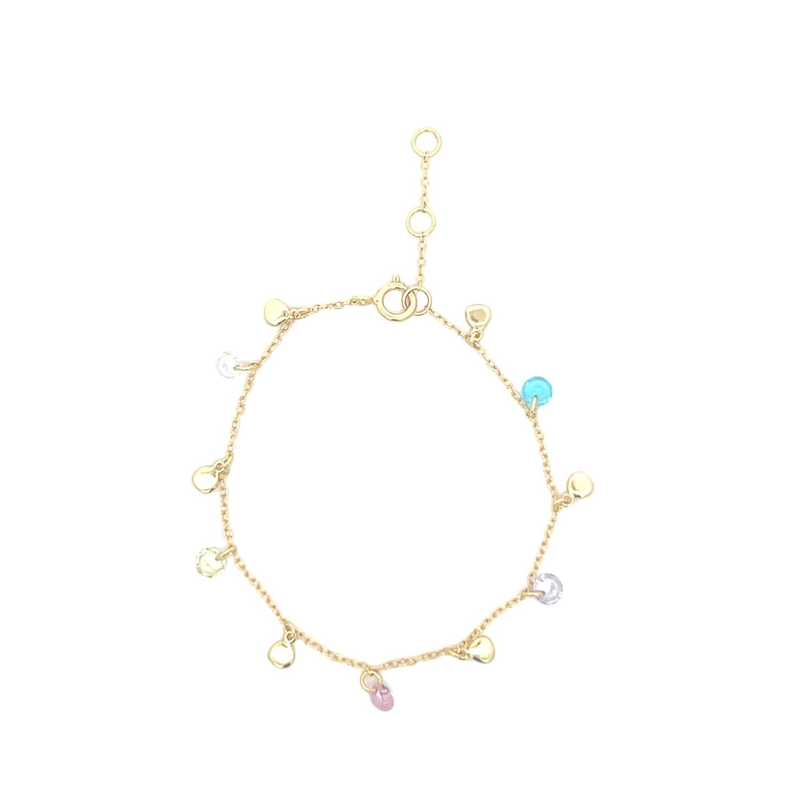 Glitter stone and disc braceletBracelets