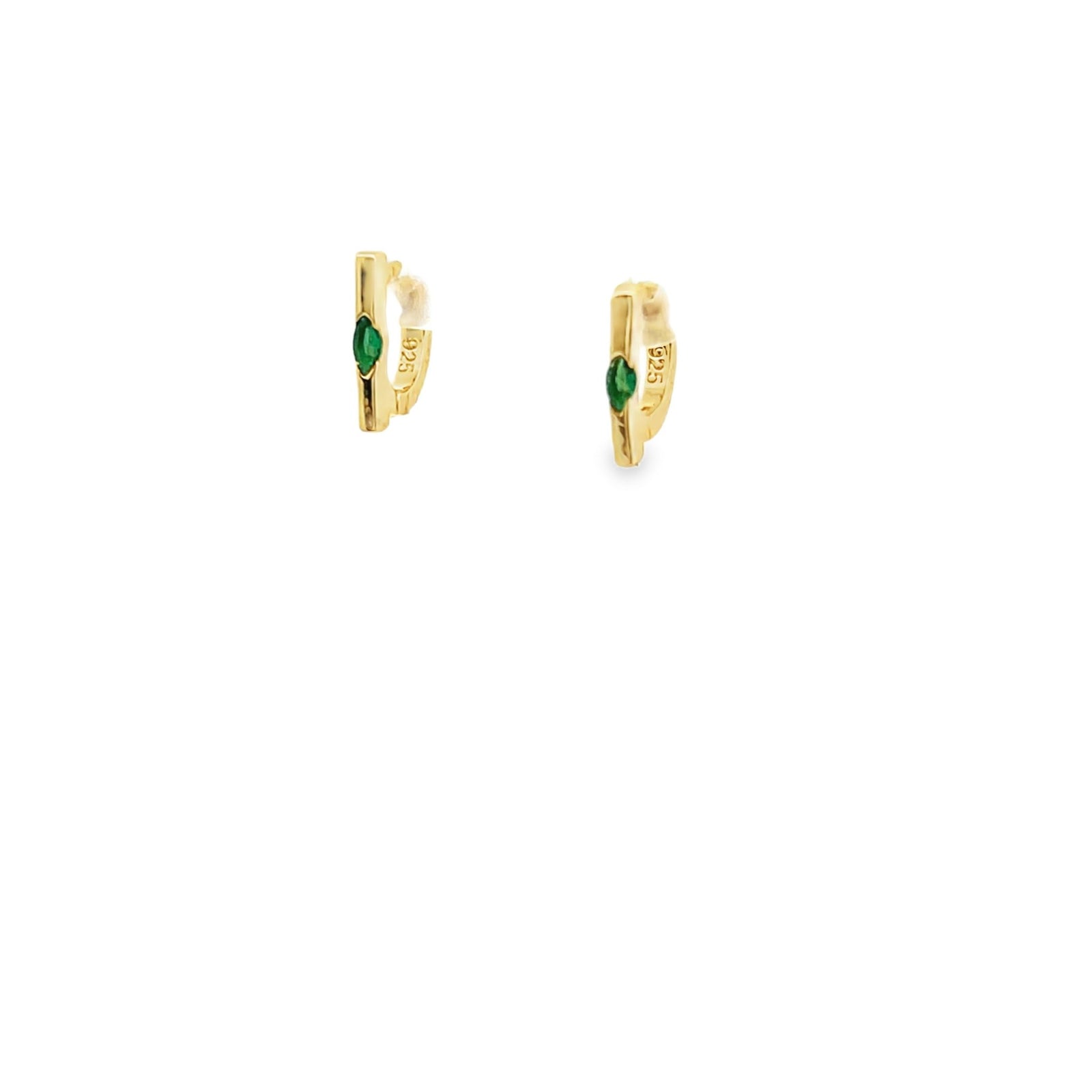 Minimalist Pear Bar HuggieEarrings