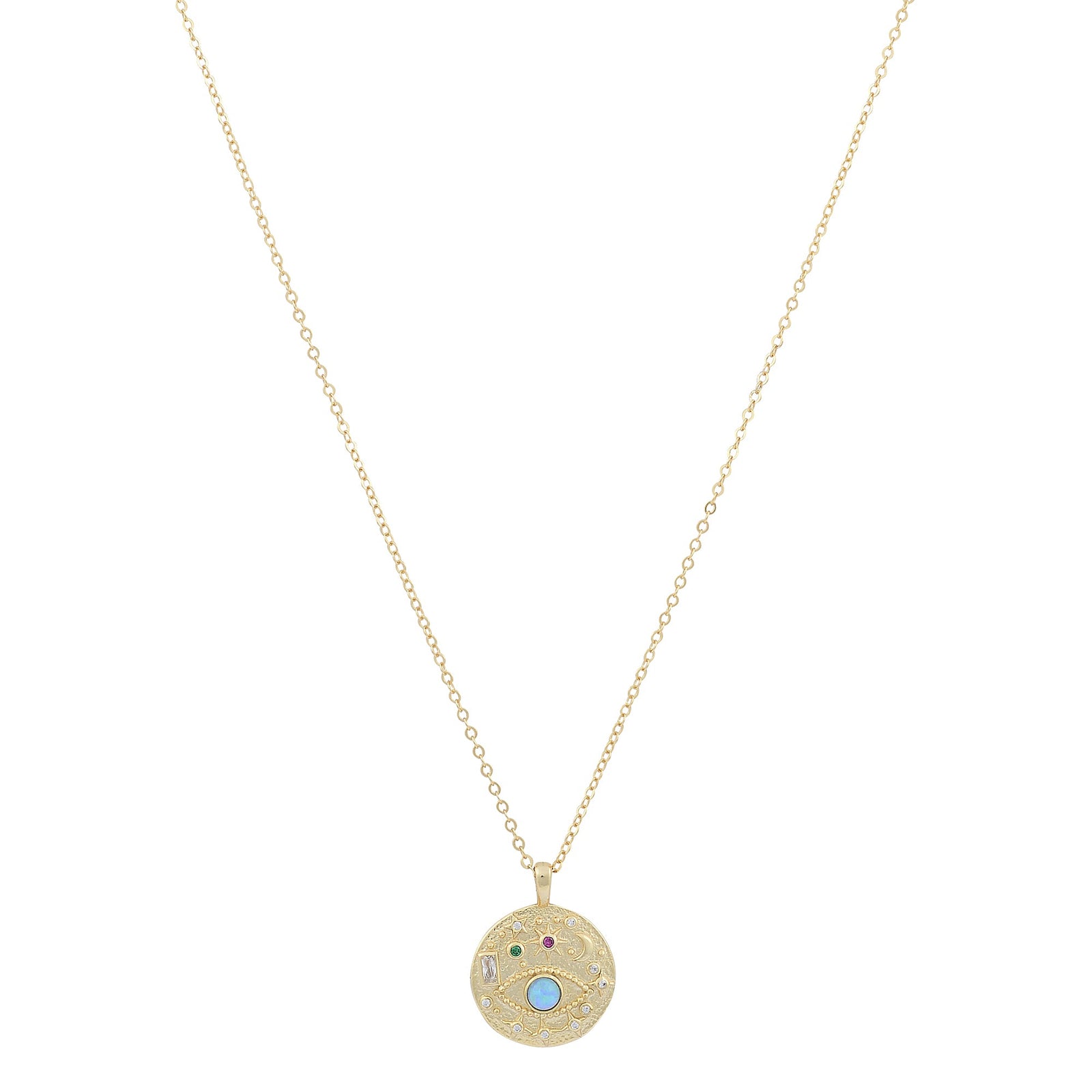 Protection and light disc necklaceNecklace