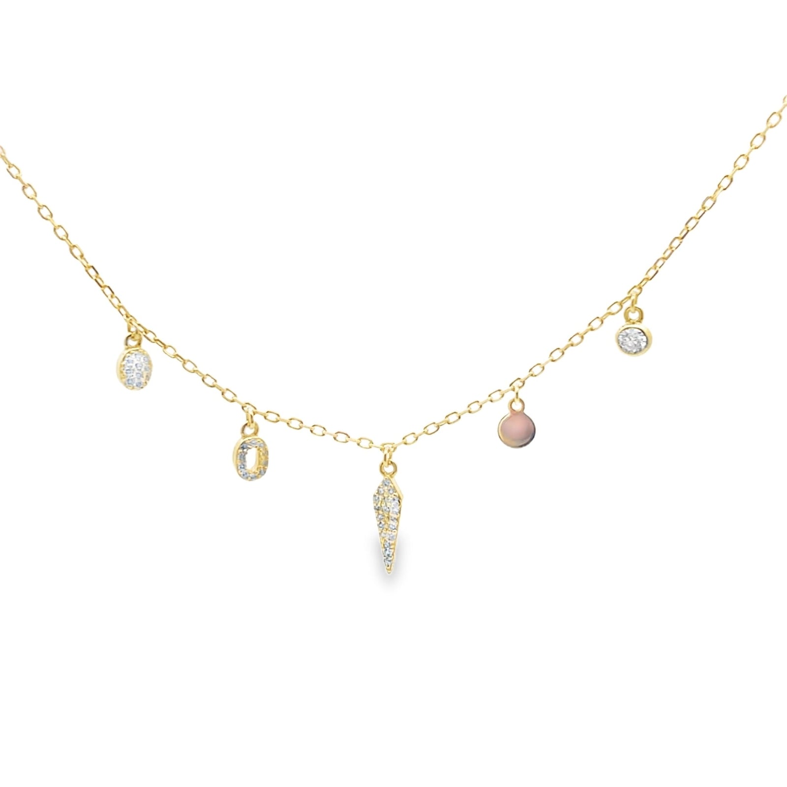 Sacred Triangle & Circle Geometric Necklace — Soul DirectionNecklace