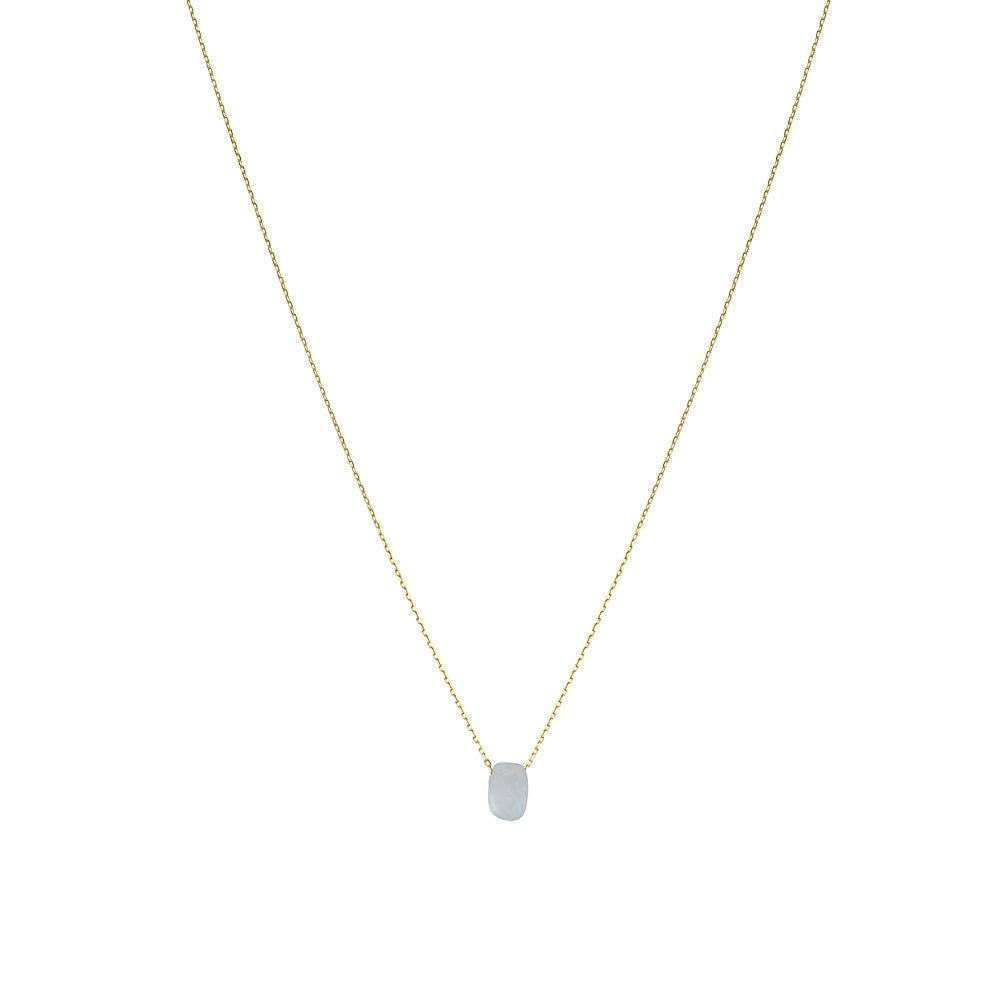 Single-Stone Semi-Precious Drop NecklaceNecklace