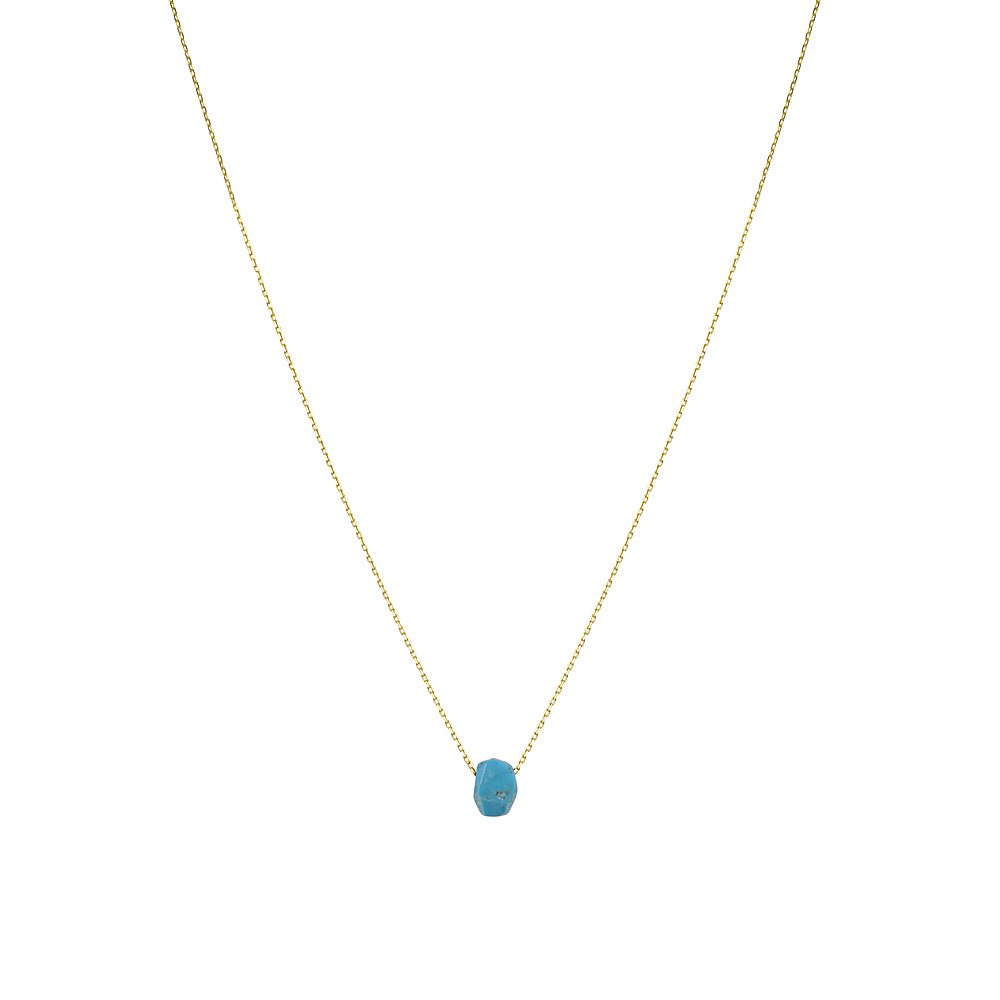 Single-Stone Semi-Precious Drop NecklaceNecklace