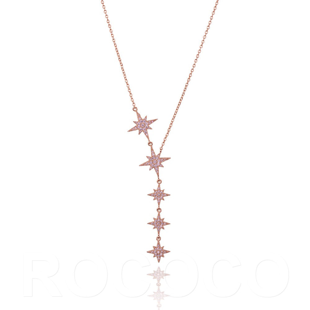 Shine your light brightly star drop necklace