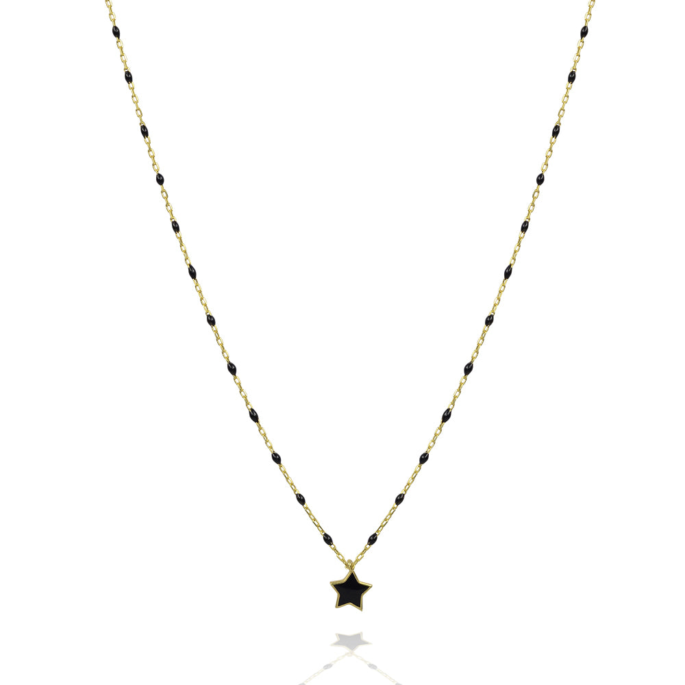 Shine Your Light Enamel Star Necklace