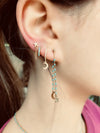 Shine your light all day and night moon and star earrings