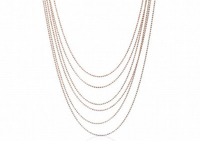 Multi strand classic glitter necklace