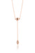 Eye and hand protection and good luck drop lariat style necklace