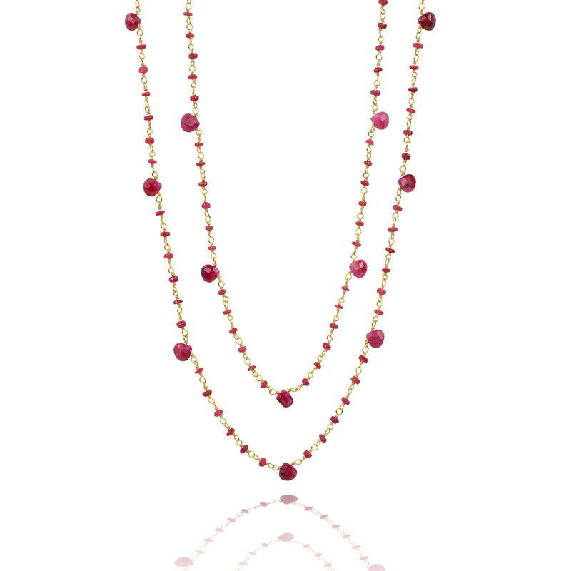 Base Chakra red long necklace