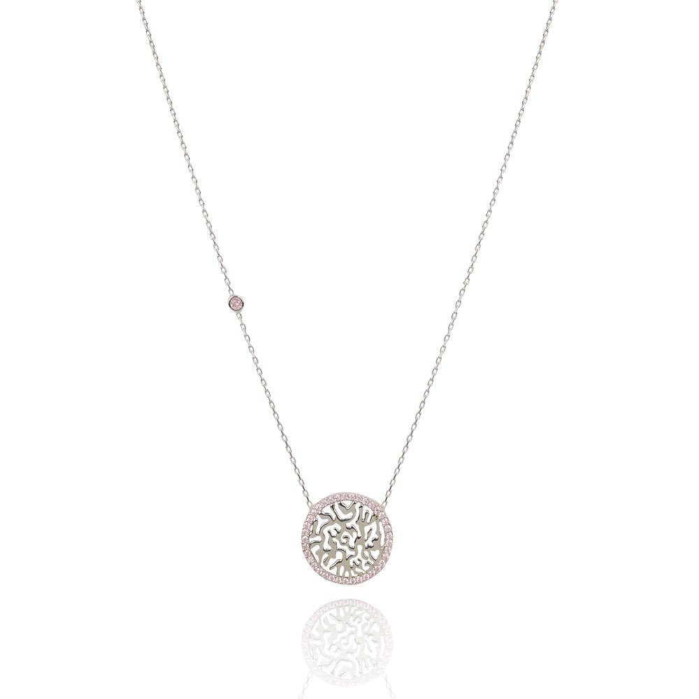 We are all one shema necklace with side stone.Necklace
