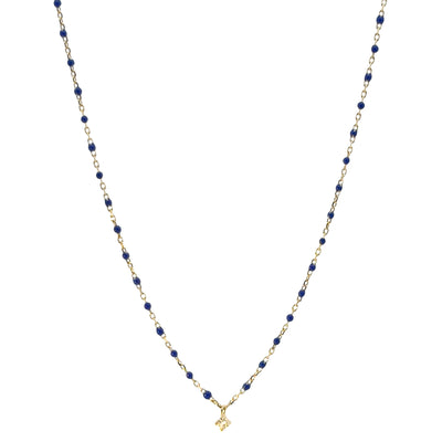 Delicate Stone Enamel Necklace