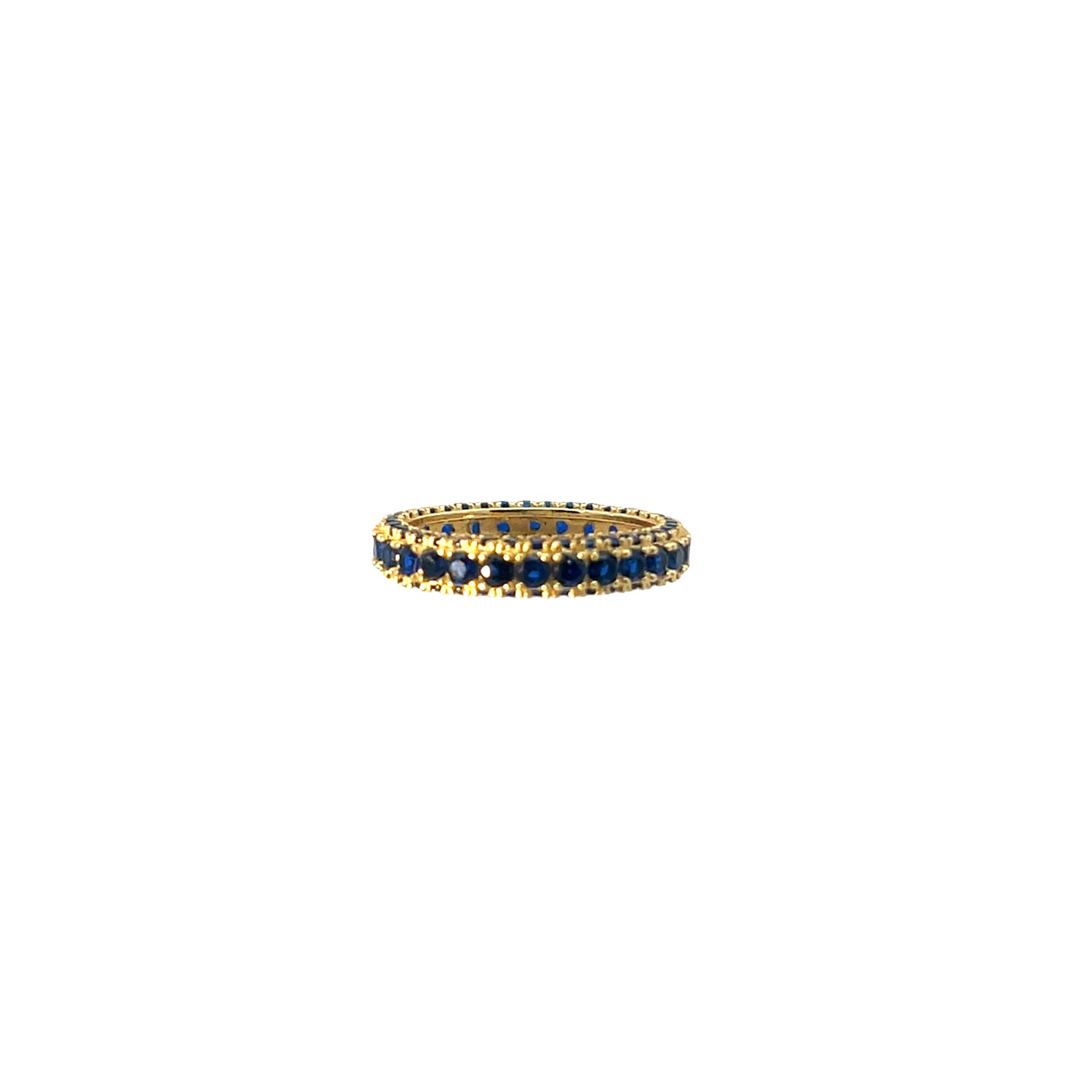 Three line multi stone dress stacking ring