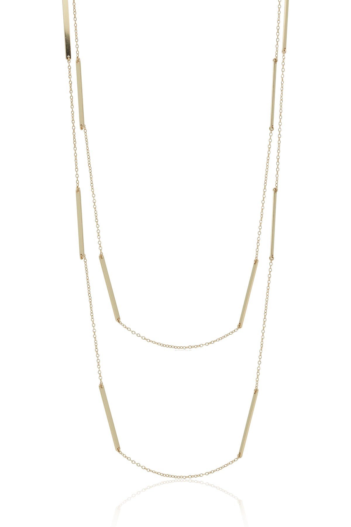 Bar balance long classic necklace equilibrium sterling silver 925