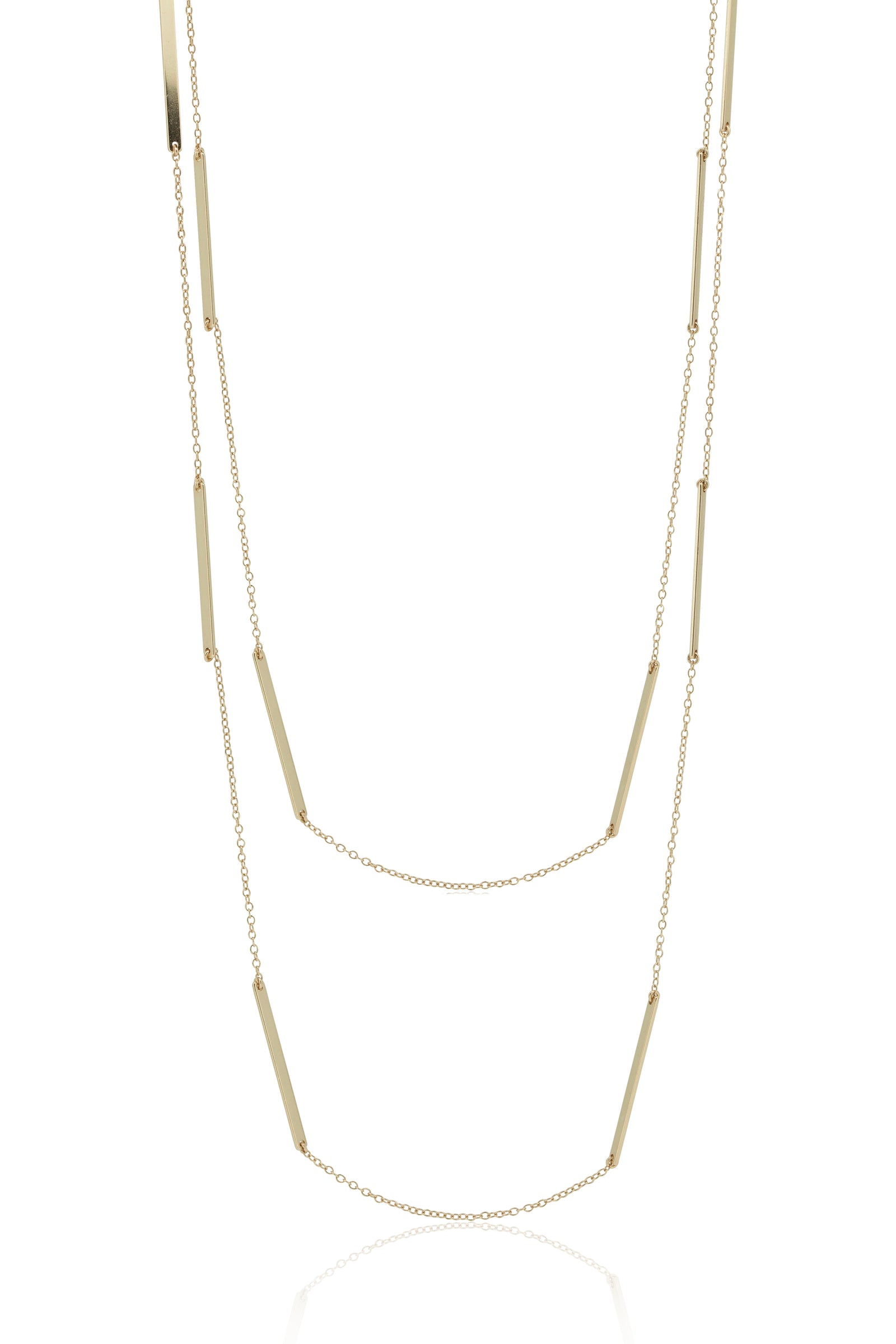 Bar balance long classic necklace equilibrium sterling silver 925