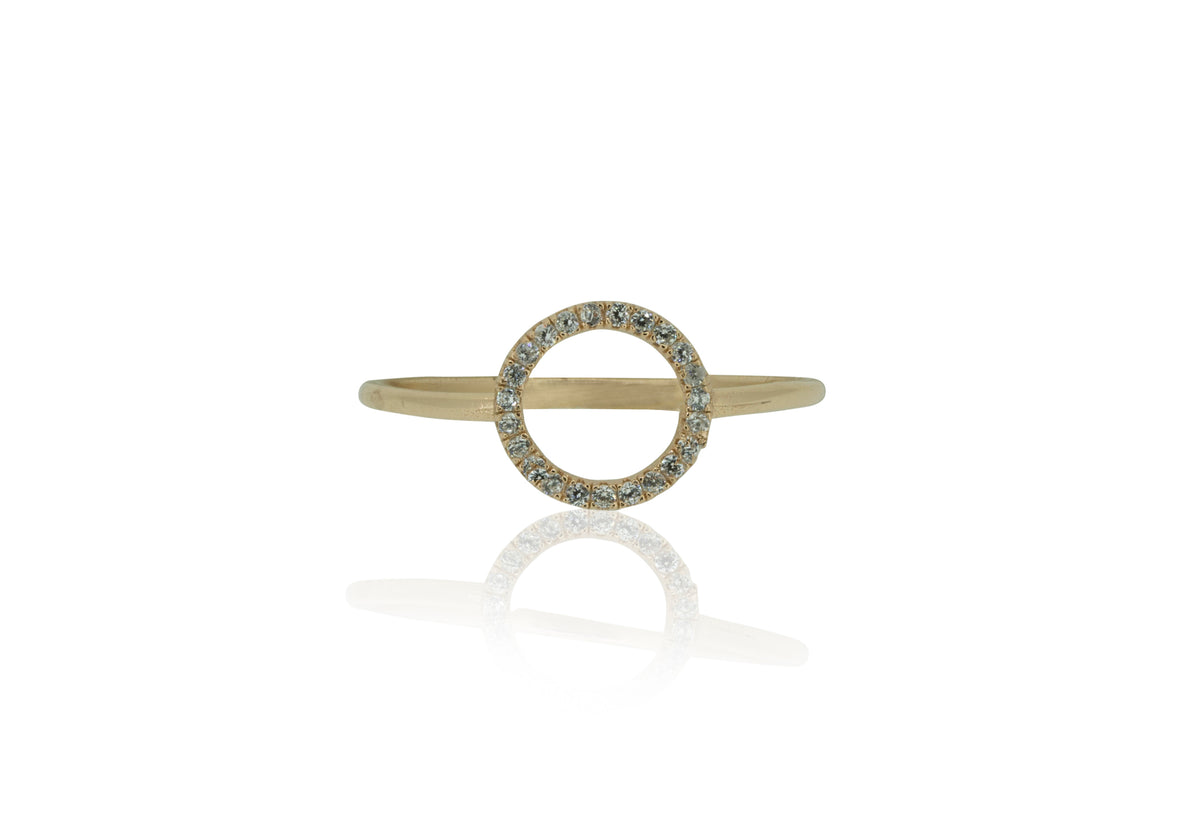 Equilibrium Open Karma Circle Ring | CZ | Sterling Silver | Inspirit Designs