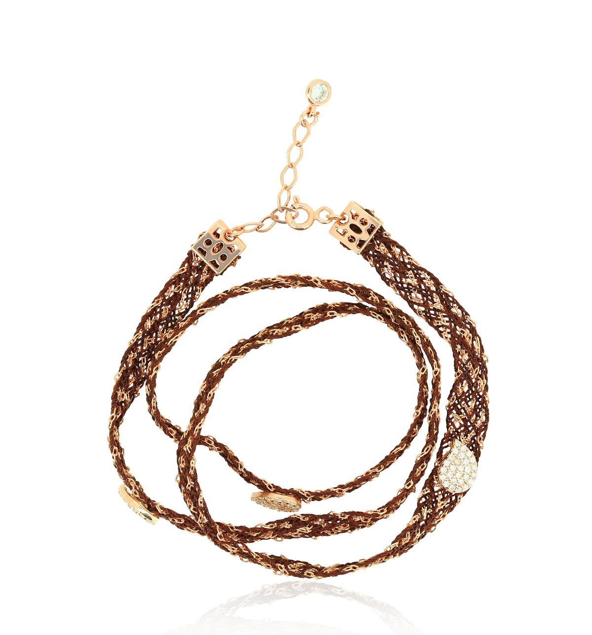 Three tear drop wrap bracelet