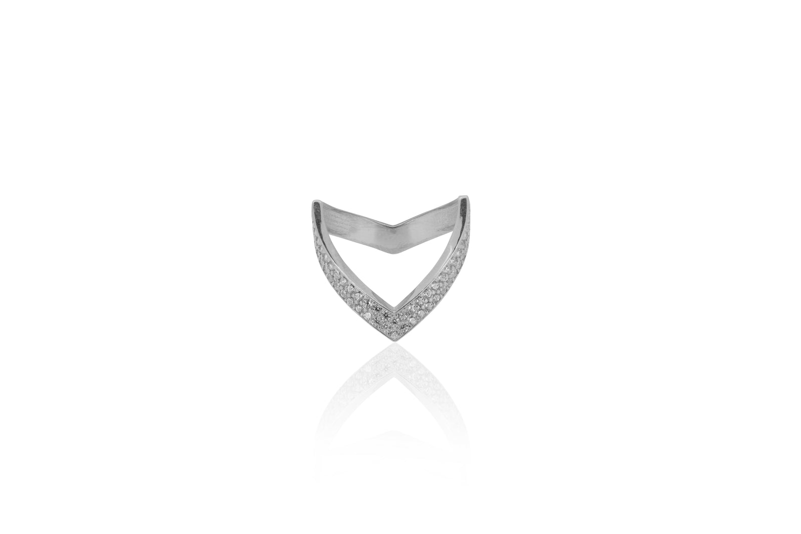Soul Direction Ring | V Chevron | 925 Sterling Silver | Gold & Rose Gold Plating