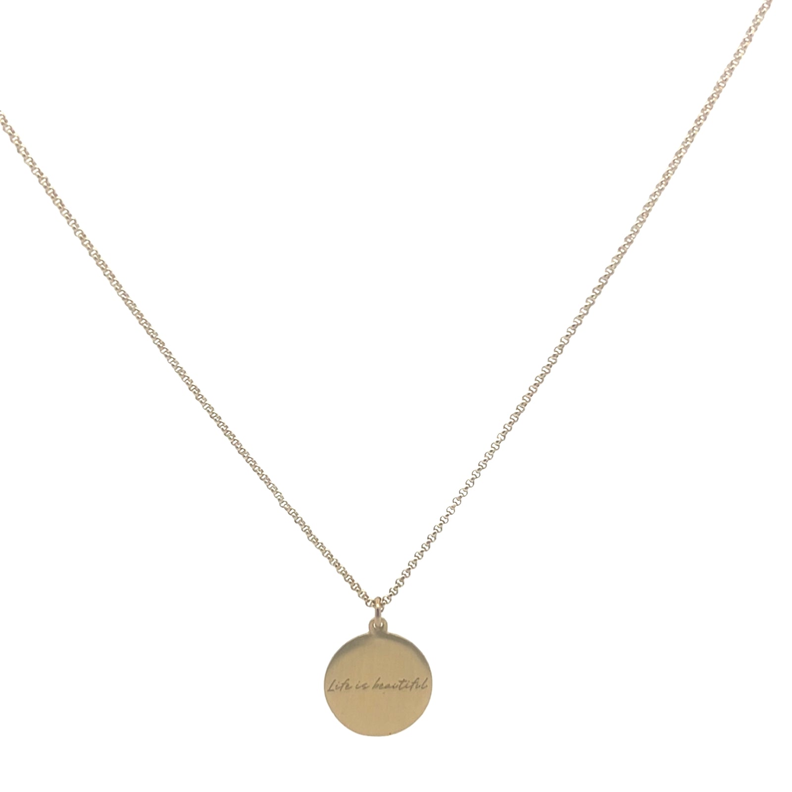 Life is beautiful tree of life necklace