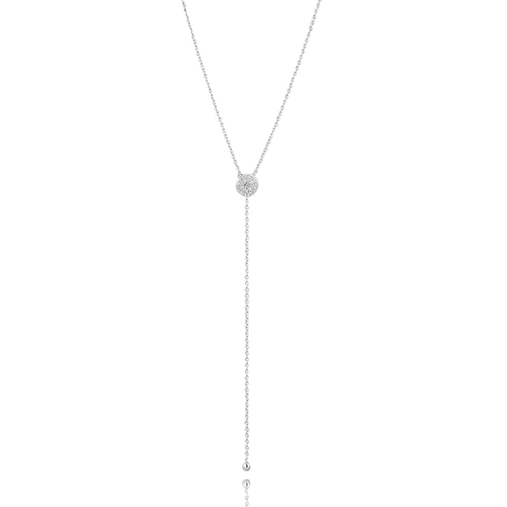 Equilibrium Karma Circle Lariat Necklace | 925 Sterling Silver | Inspirit Designs