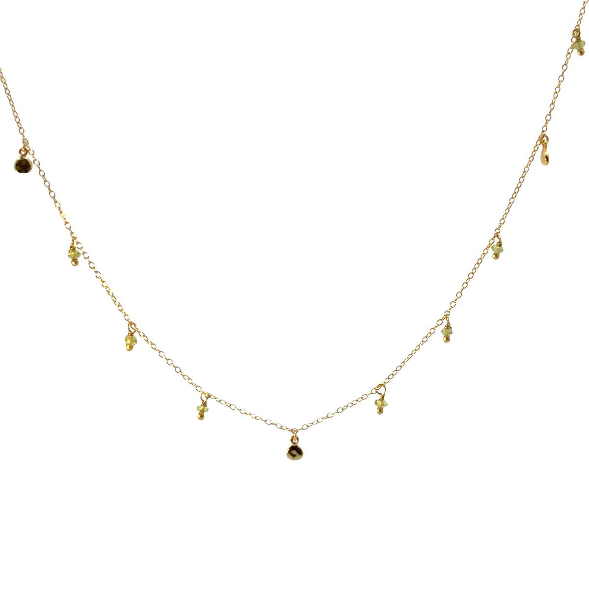 Chakra Necklace Sterling Silver with Semi-Precious Stones