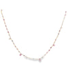 Pink Sapphire  Heart chakra short Necklace