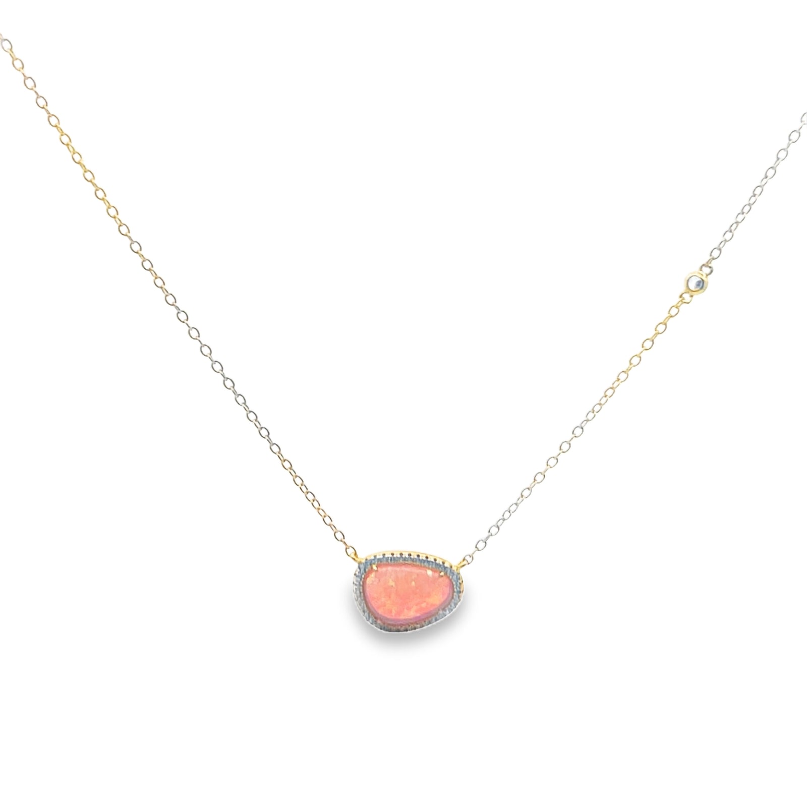 Magical  pink opalite necklace