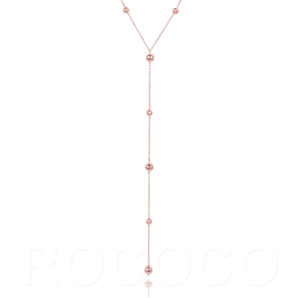 Ball Y lariat italian necklace