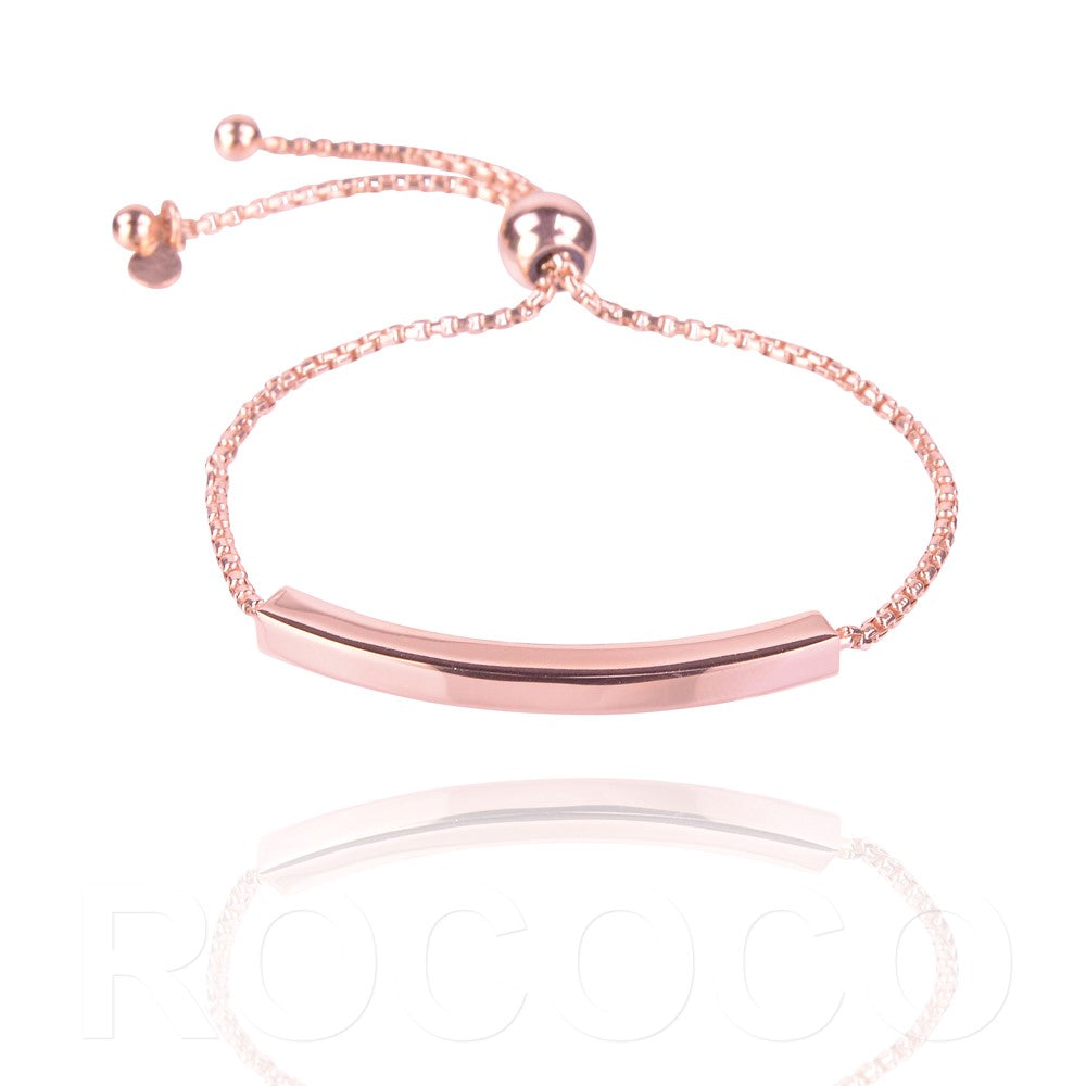Thick Italian bar and toggle Bracelet
