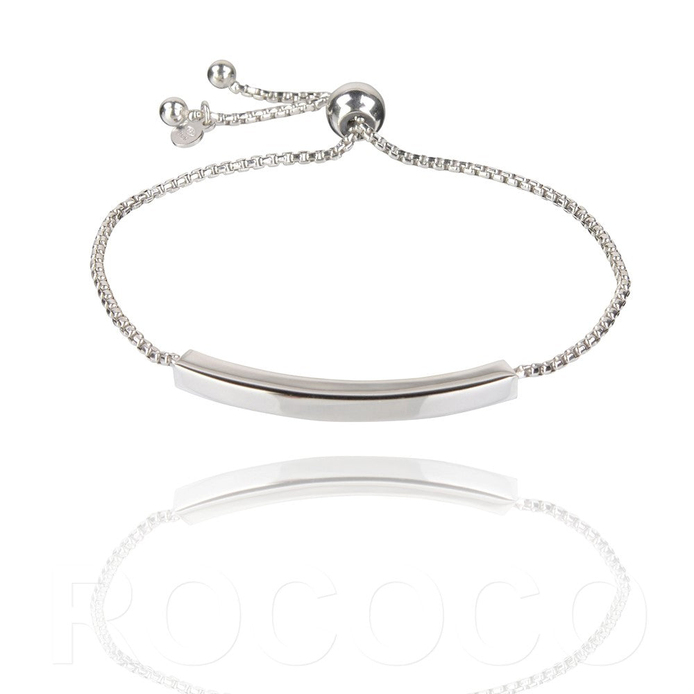 Thick Italian bar and toggle Bracelet