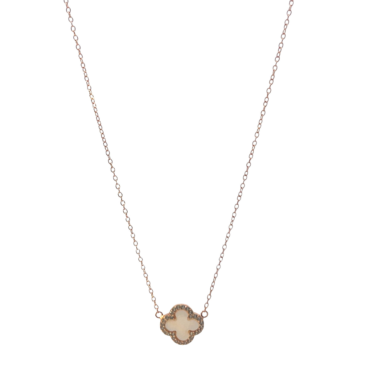 Clover Mother of pearl necklace